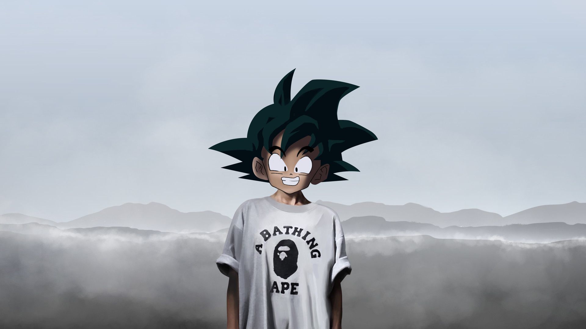Goku maglietta BAPE, 1920x1080 1080p, Desktop