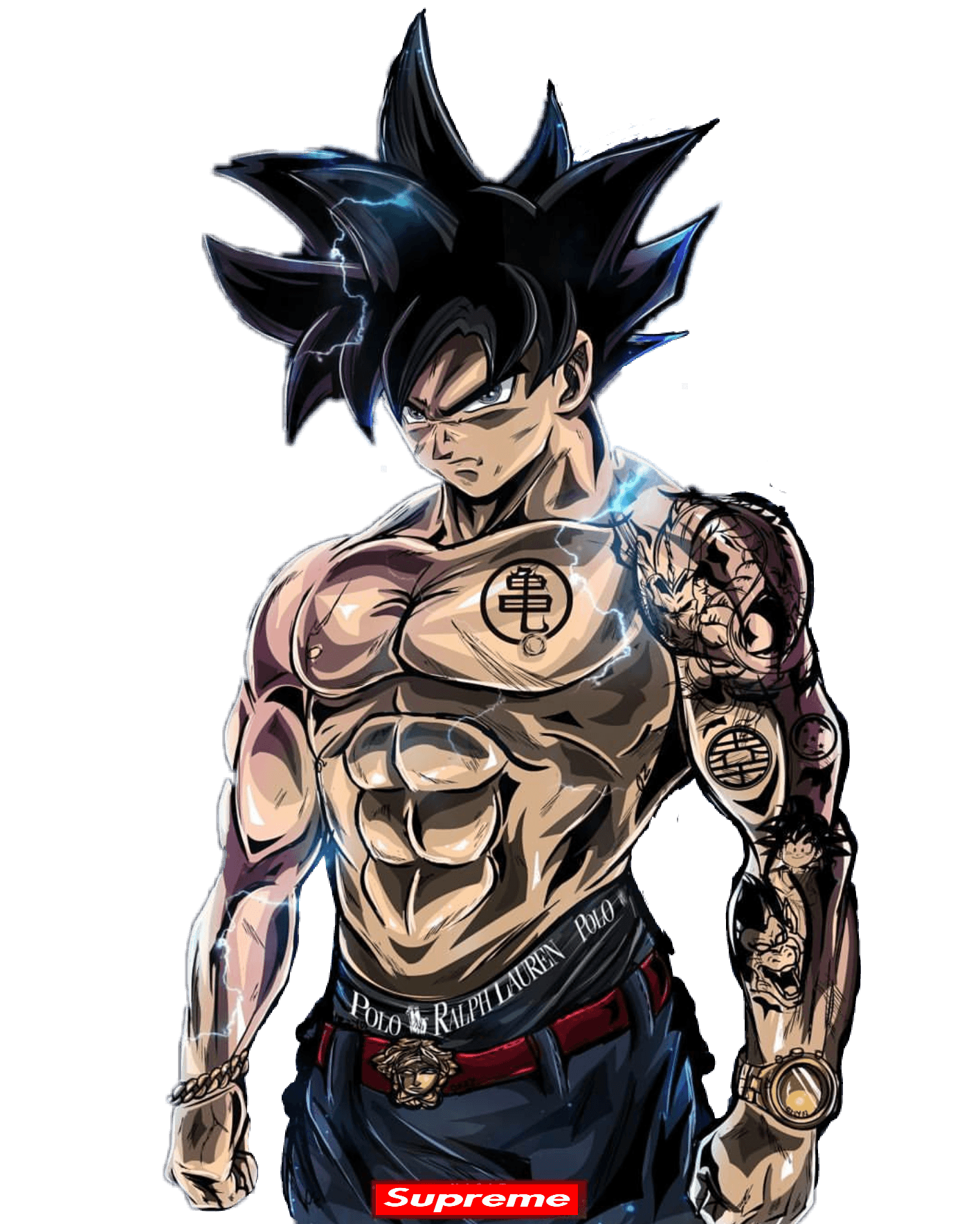 Goku Ultra Instinct Supreme, streetwear, 1416x1767 Full HD Verticale, Smartphone