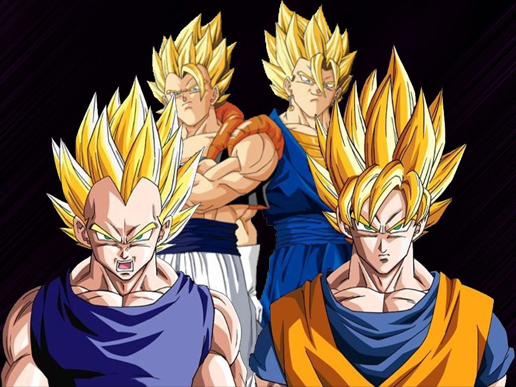 Goku e Vegeta Super Saiyan, 1024x768 HD, PC