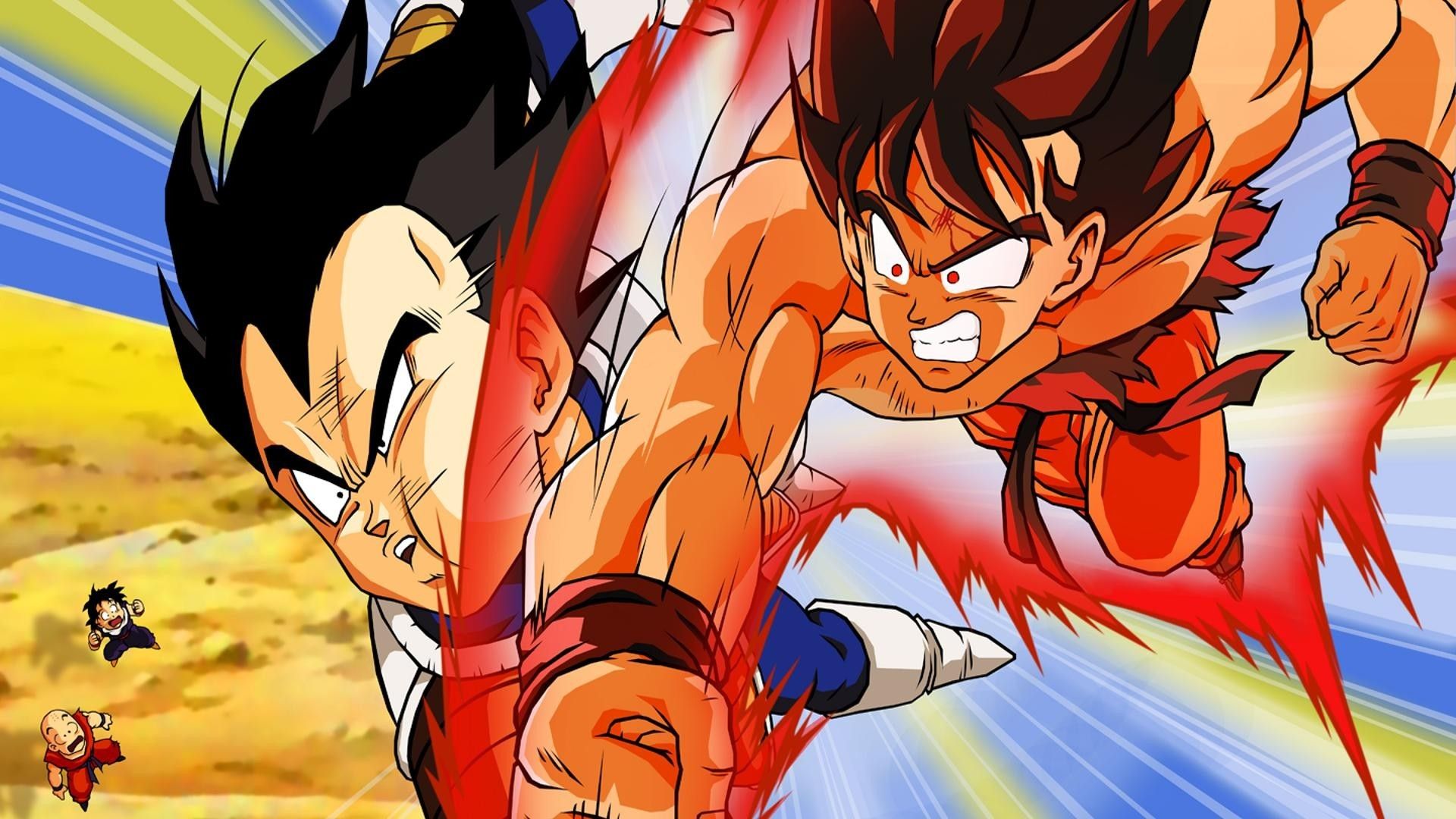 Goku e Vegeta combattimento, 1920x1080 Full HD, Desktop