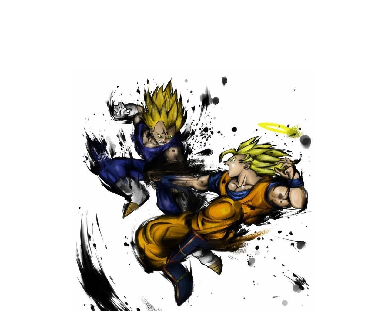 Goku e Vegeta Super Saiyan, 1280x1024 HD, HP Laptop