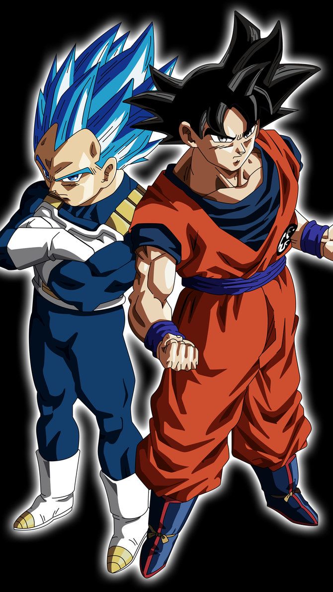 Goku e Vegeta Dragon Ball Z, Saiyan, 670x1191 Verticale, Telefono