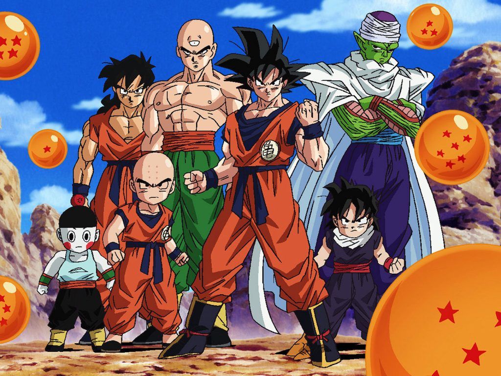 Personaggi Dragon Ball Z gruppo, anime di Akira Toriyama, 1024x768 HD, PC