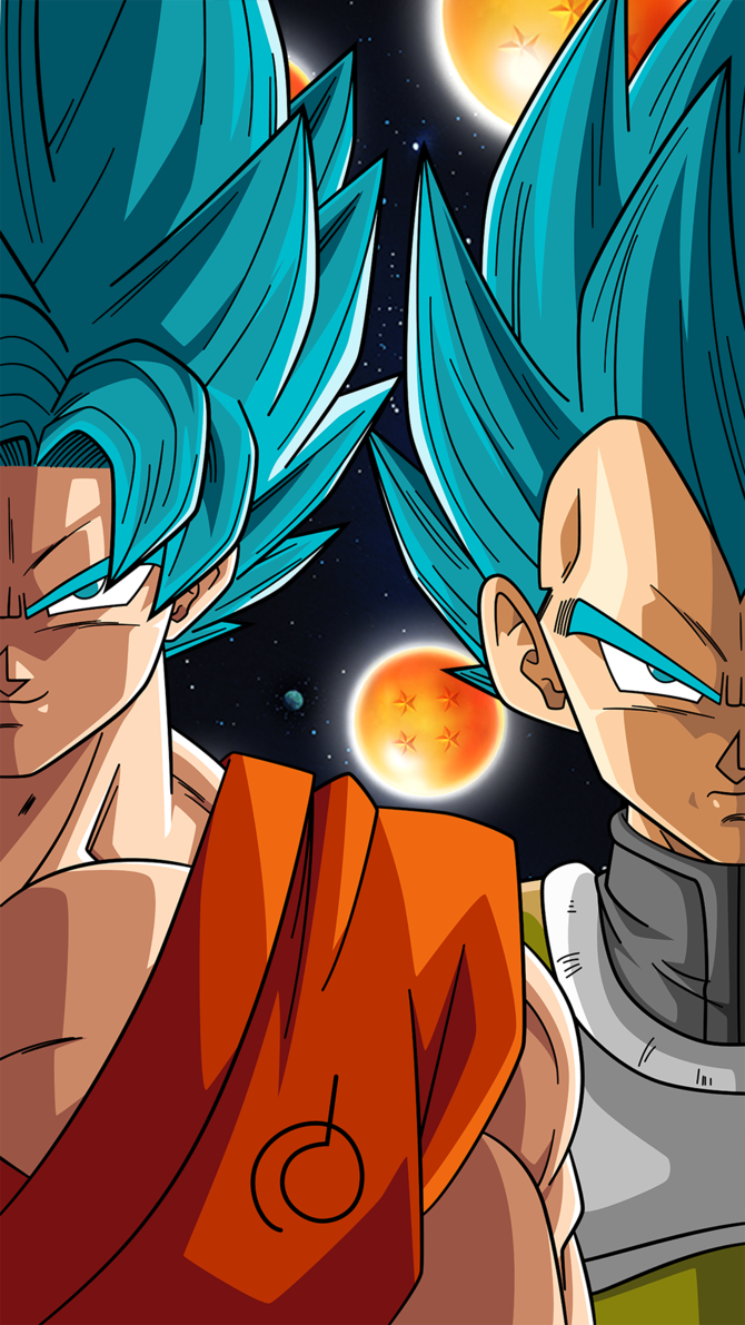 Goku e Vegeta Super Saiyan Blue, 670x1191 Full HD Verticale, Realme