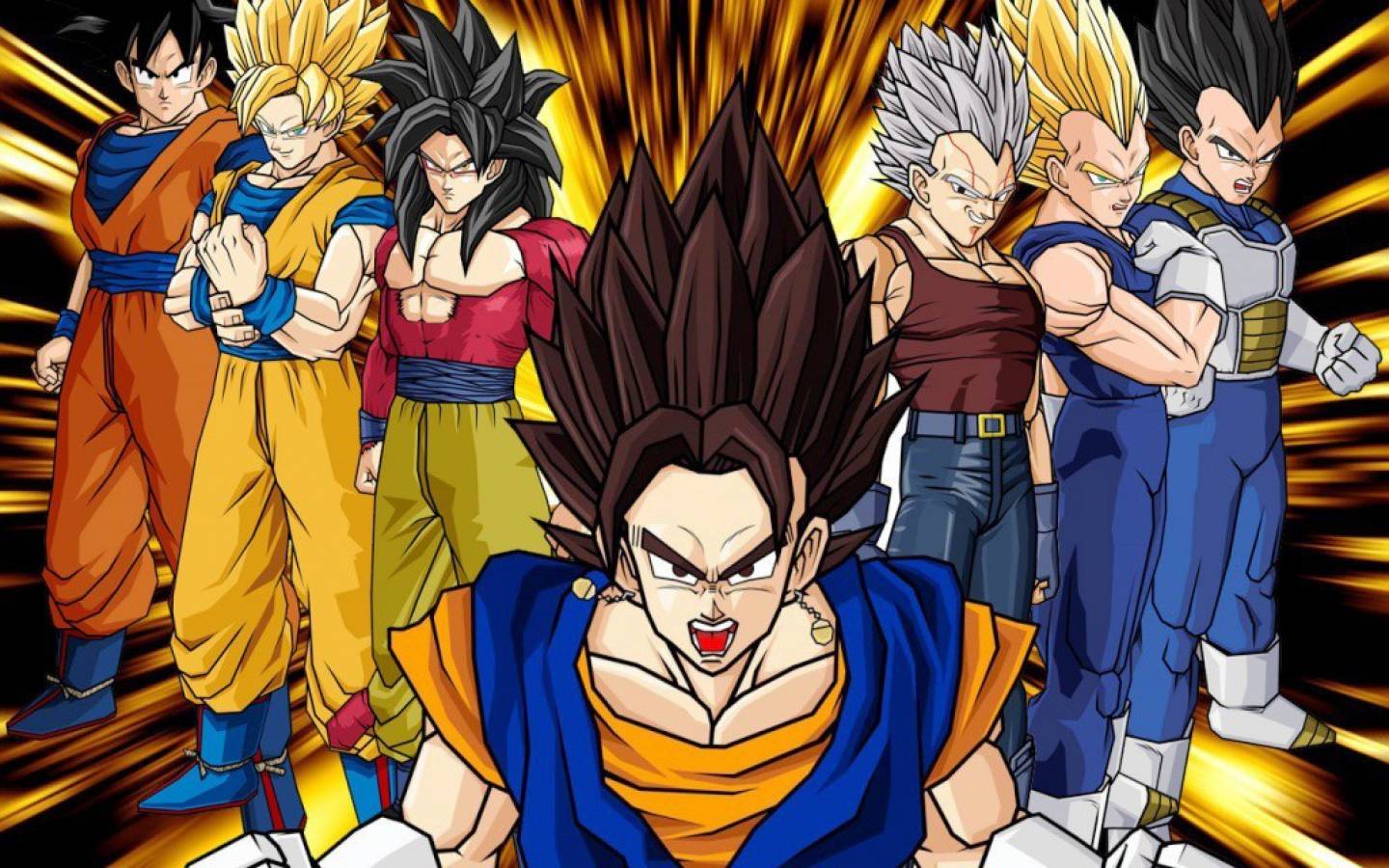 Goku e Vegeta Dragon Ball Z, anime di Akira Toriyama, 1440x900 HD, Desktop