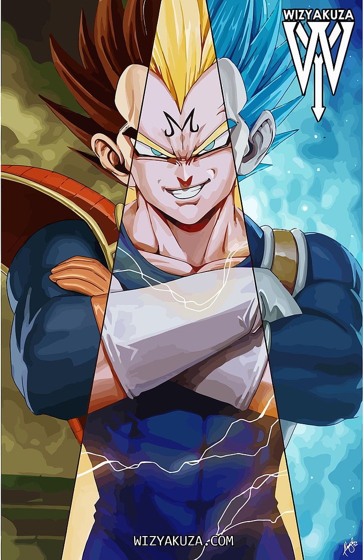 Vegeta Super Saiyan Dragon Ball, 728x1122 Verticale, Telefono
