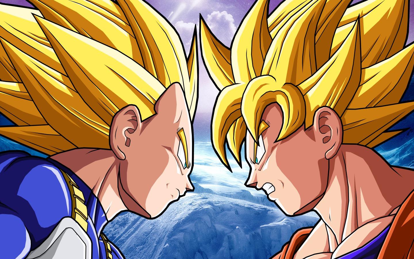 Goku e Vegeta Super Saiyan, 1440x900 HD, MacBook Air