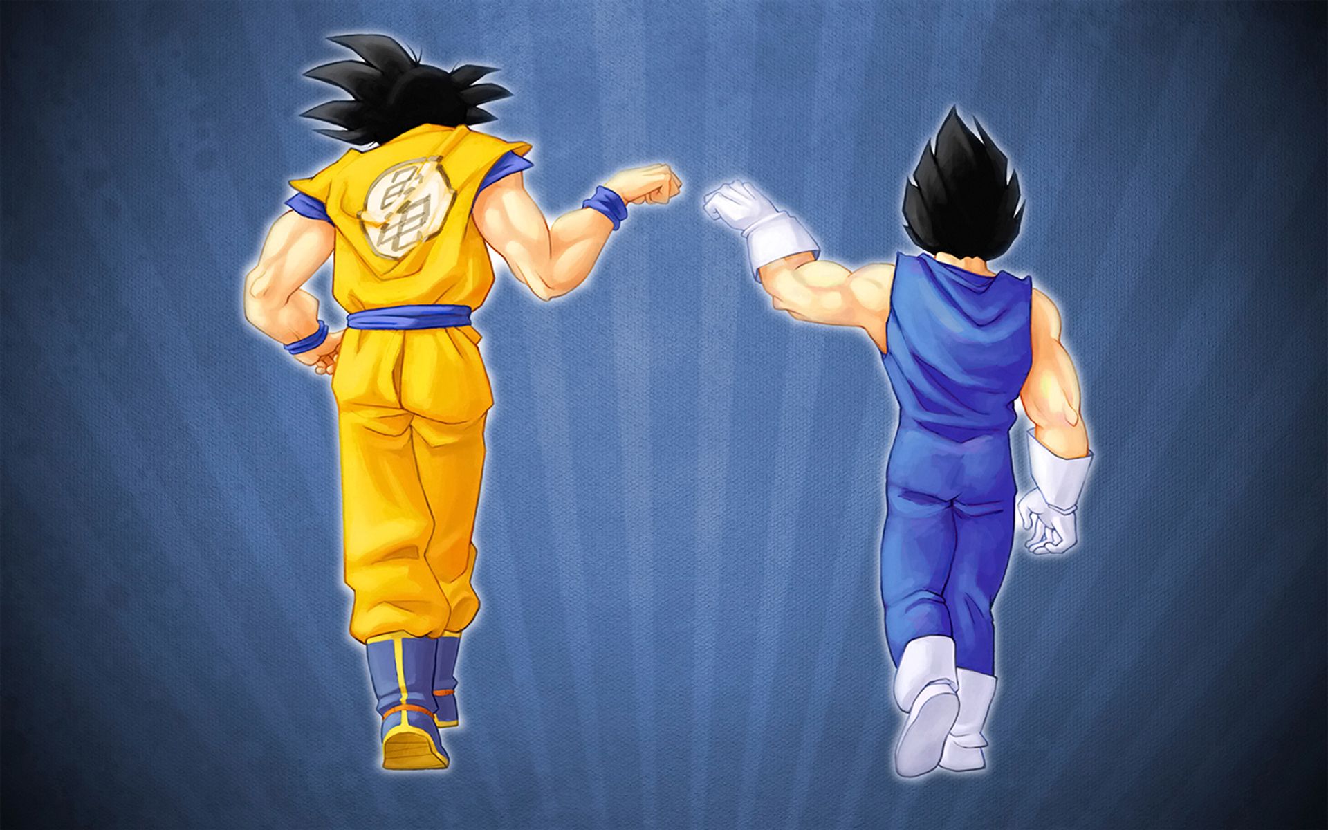 Goku e Vegeta di spalle, 1920x1200 Full HD+, PC