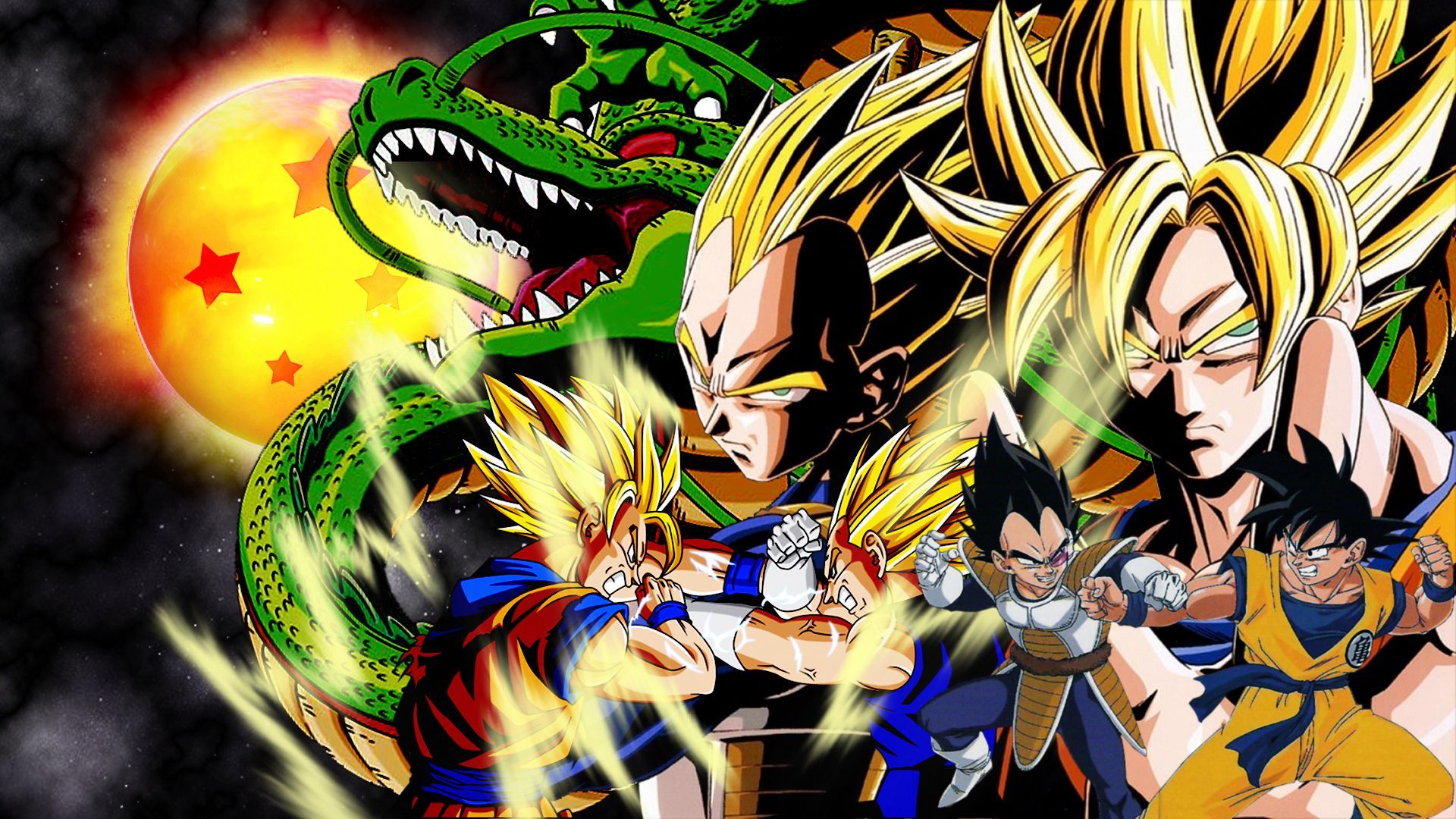 Goku e Vegeta Super Saiyan, 1920x1080 1080p, Desktop