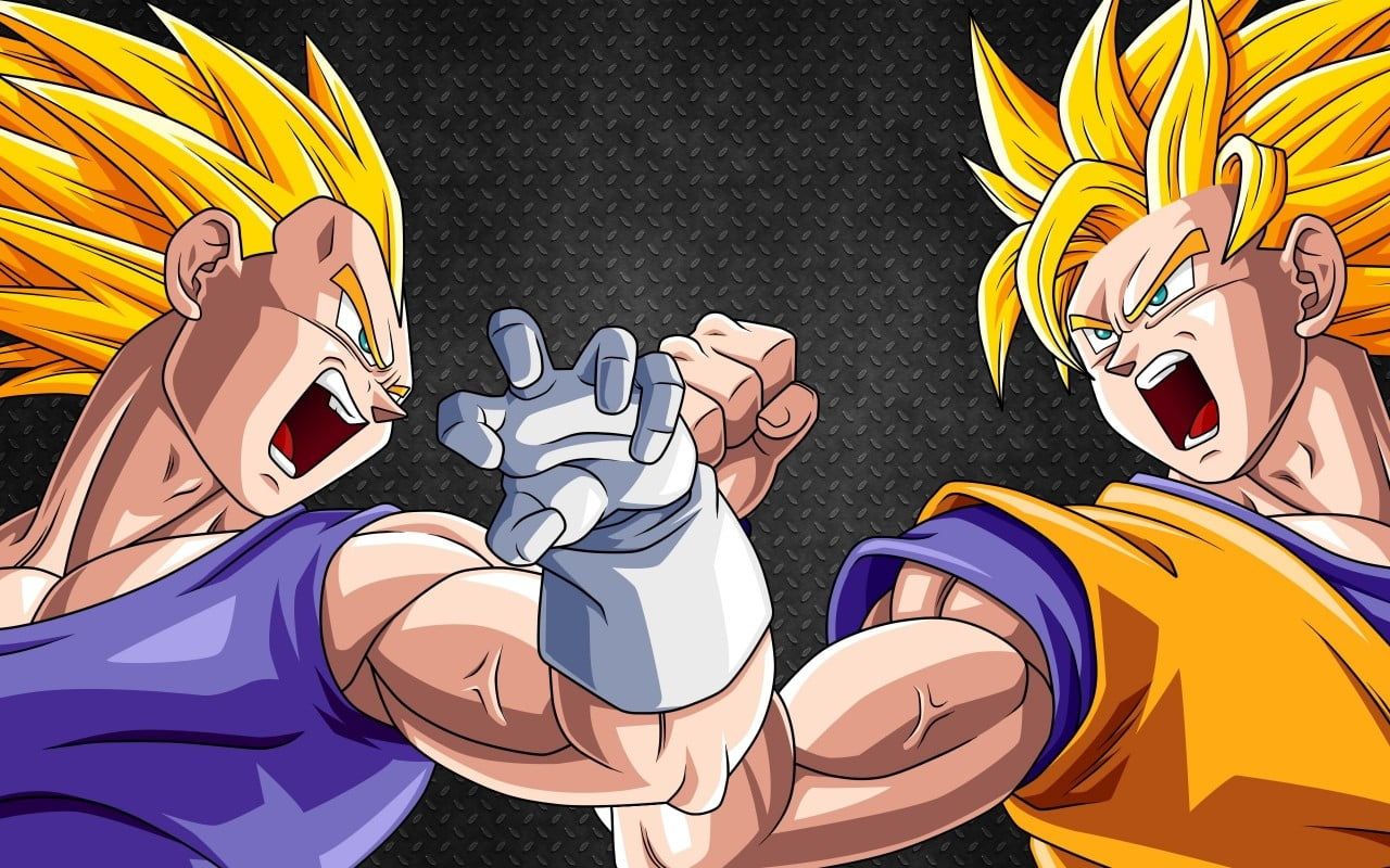 Goku e Vegeta Super Saiyan, 1280x800 720p, PC