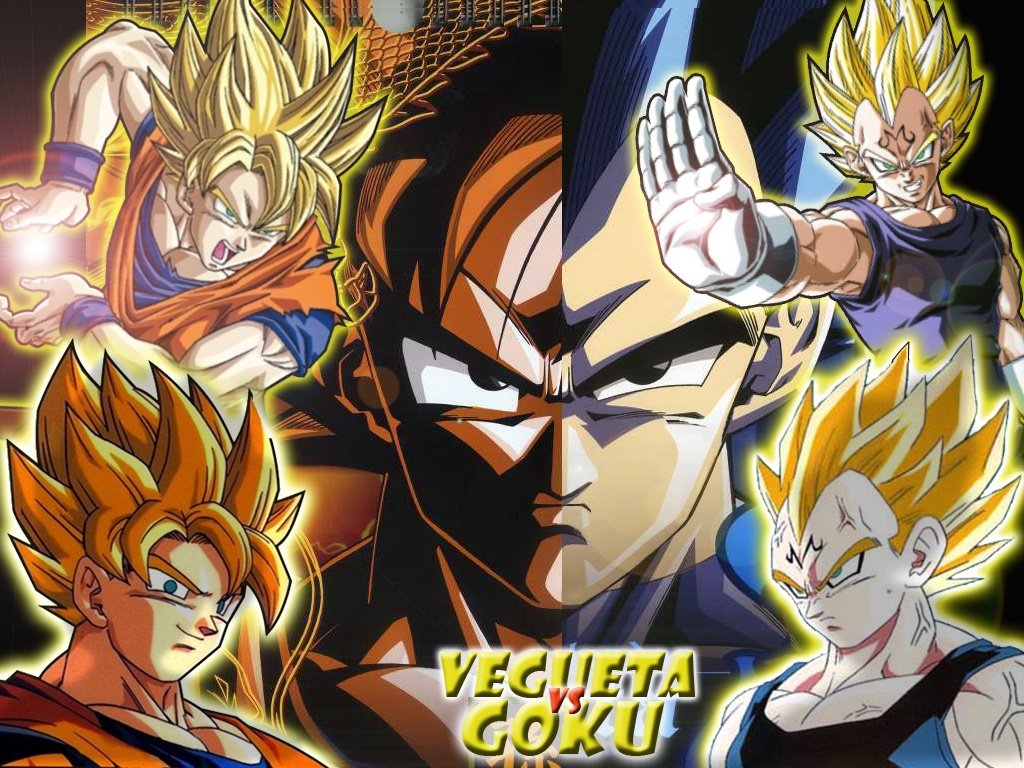 Goku e Vegeta Super Saiyan, 1024x768 HD, PC