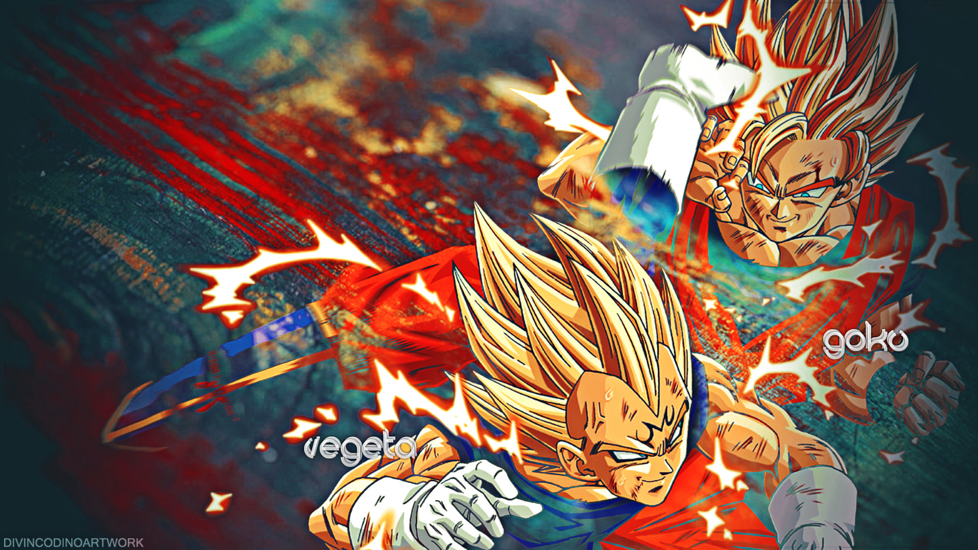 Goku e Vegeta Super Saiyan, 1920x1080 Full HD 1080p, Laptop