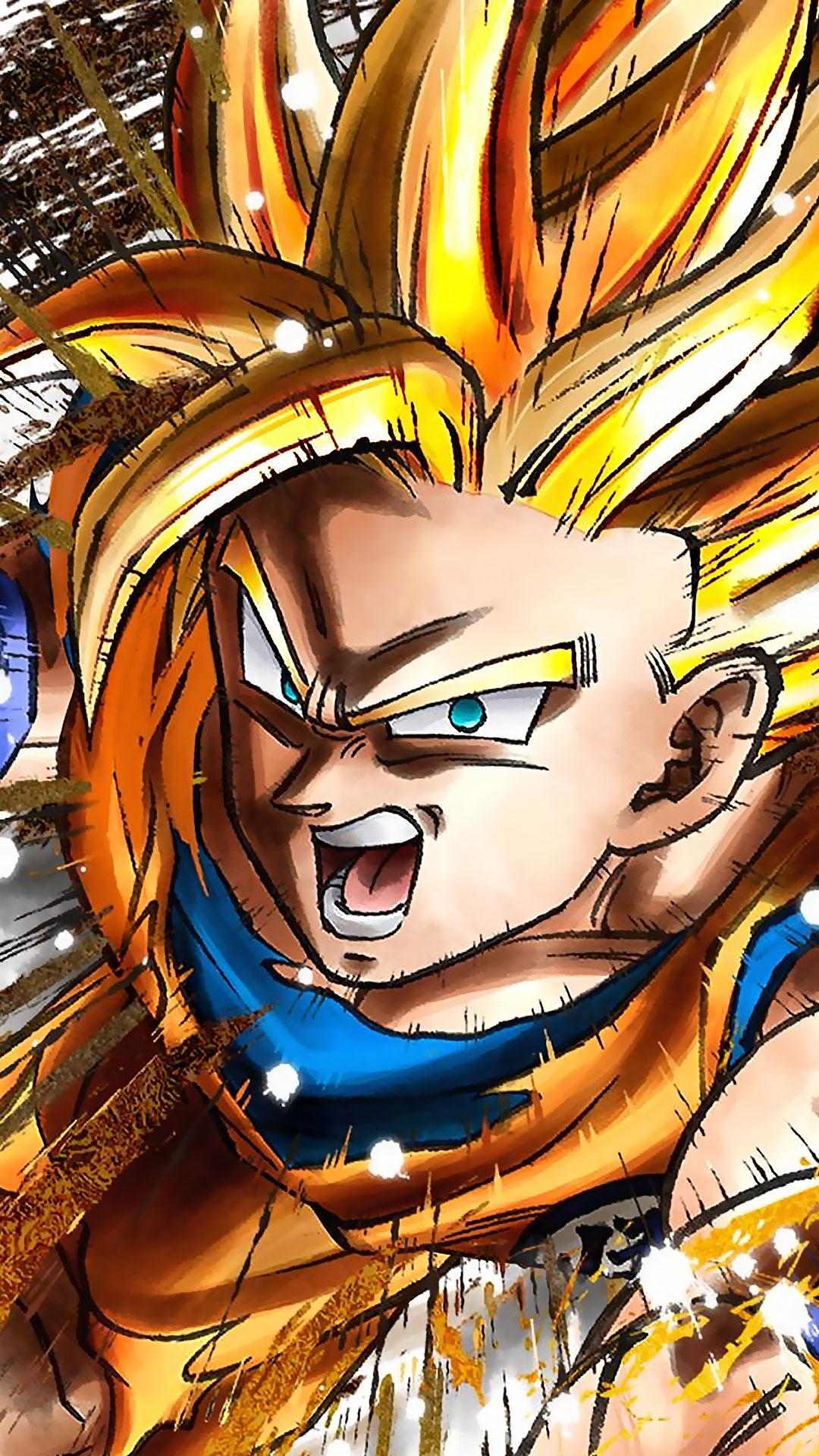 Goku Super Saiyan Dragon Ball Z, 1080x1920 Full HD Verticale, iPhone