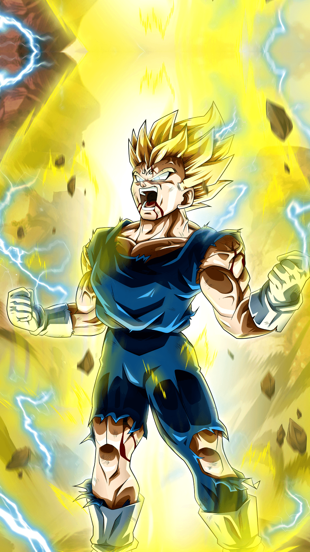 Vegeta Super Saiyan Dragon Ball Z, Principe dei Saiyan, 1080x1920 Verticale, Telefono