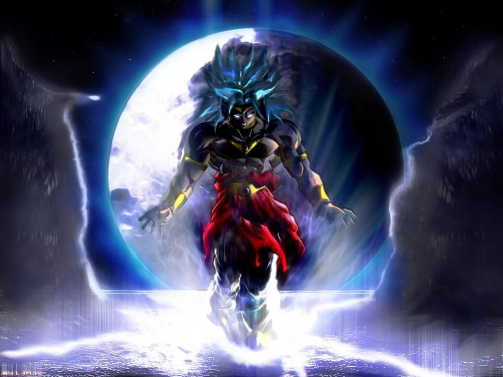 Broly Dragon Ball Z luna, 1024x768 HD, PC