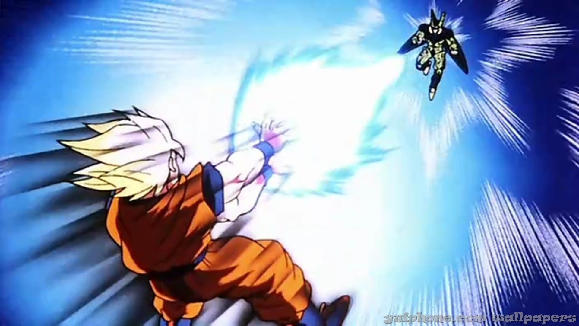 Goku Super Saiyan Kamehameha, 1920x1080 Full HD, Laptop