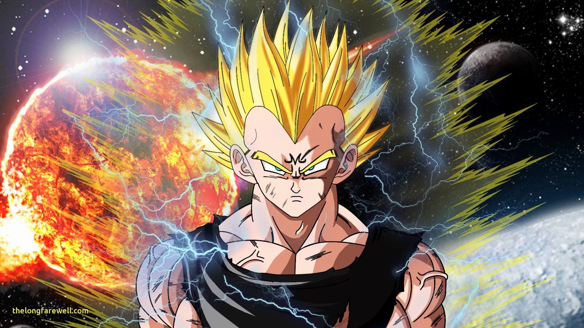 Vegeta Super Saiyan spazio, 1920x1080 Full HD, PC Desktop