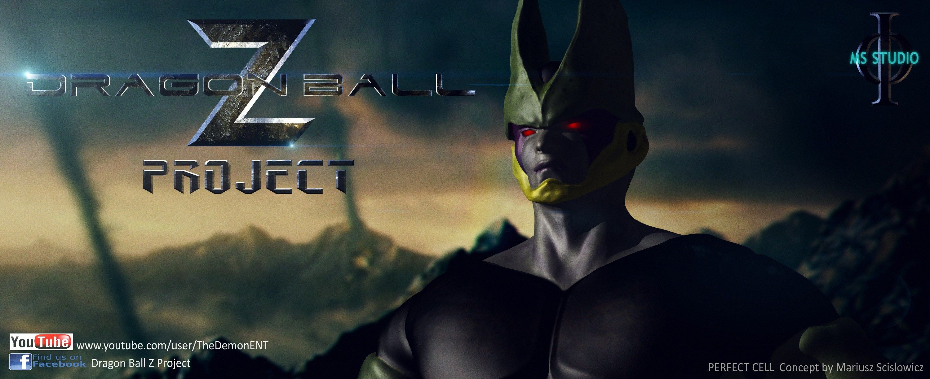 Cell Dragon Ball Z Project, 3000x1224 Panoramico, Dual Screen