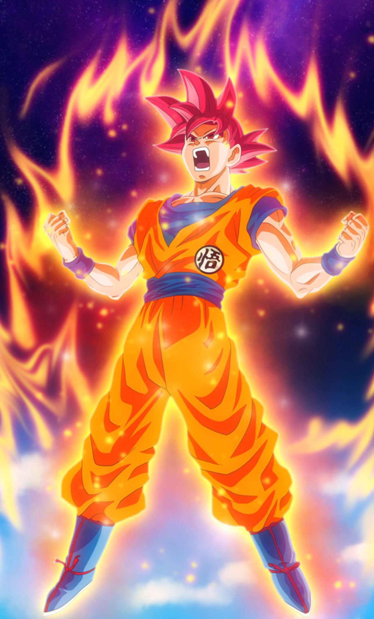 Goku Super Saiyan God Dragon Ball, 1280x2120 Full HD Verticale, Google Pixel