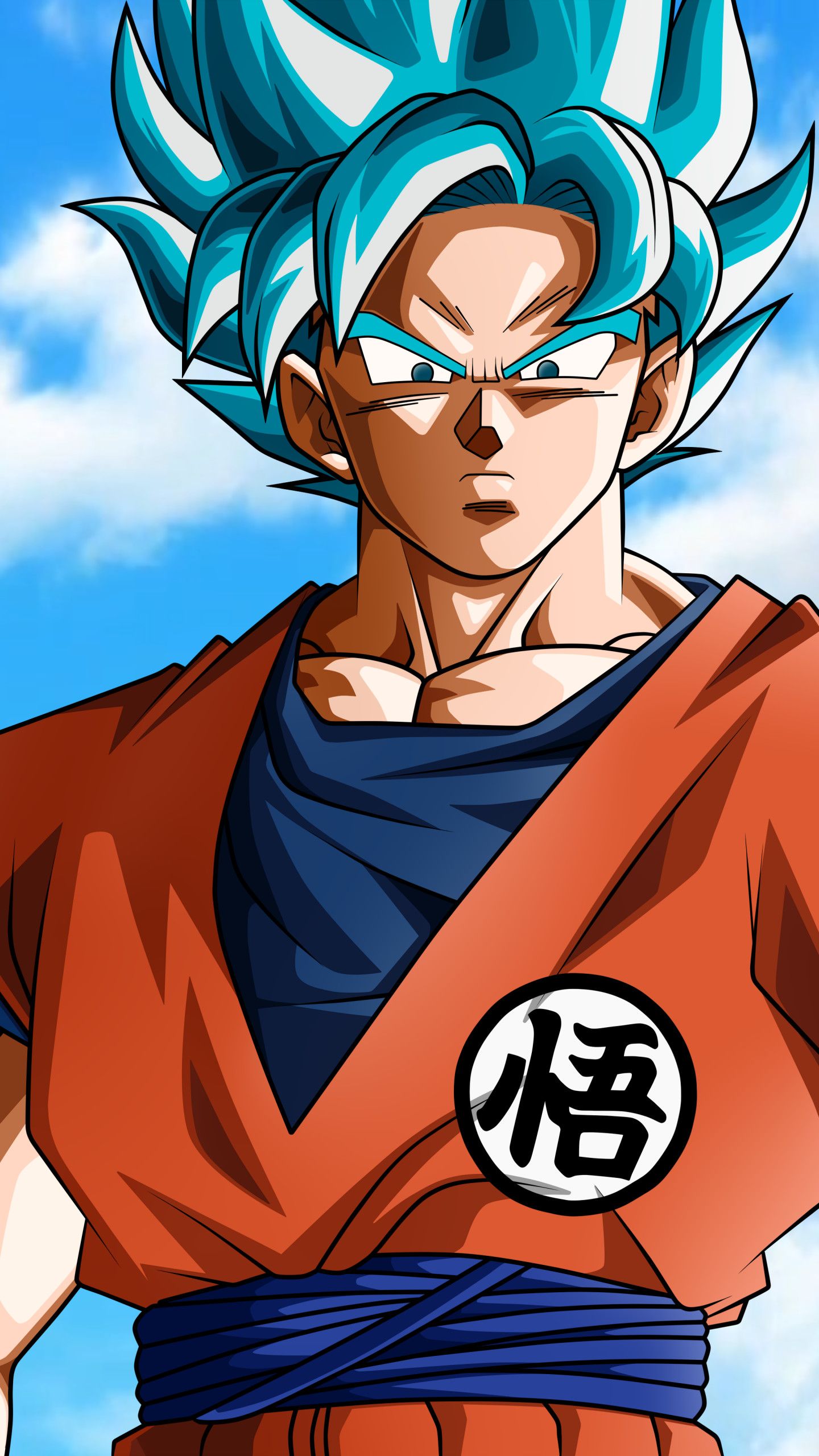 Goku Super Saiyan Blue Dragon Ball, 1440x2560 Verticale, iPhone