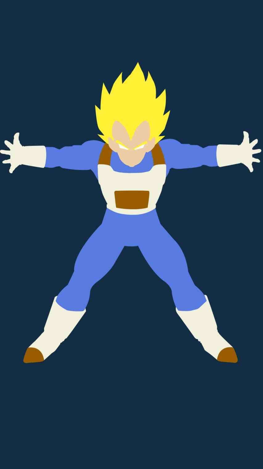 Vegeta Super Saiyan Dragon Ball Z, 853x1517 Full HD Verticale, iPhone Pro