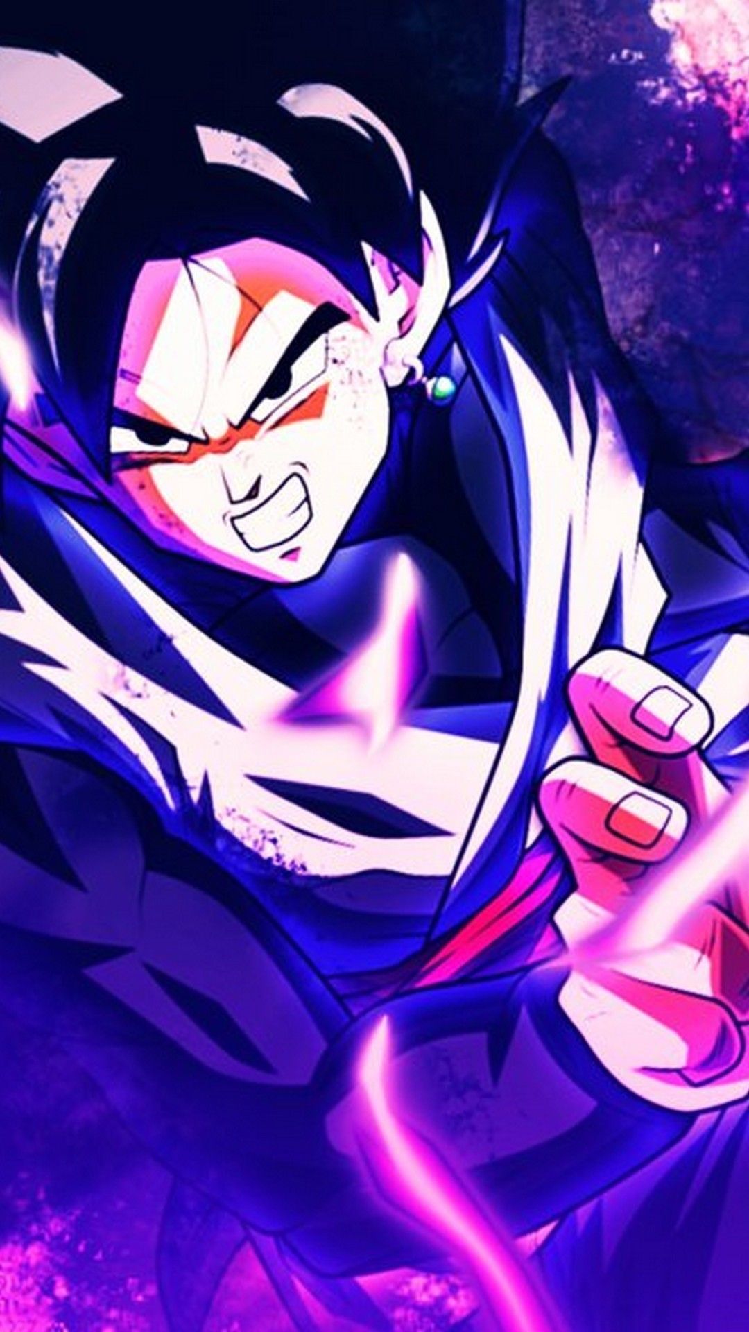 Goku Ultra Instinct aura viola, 1080x1920 Verticale, iPhone Pro Max