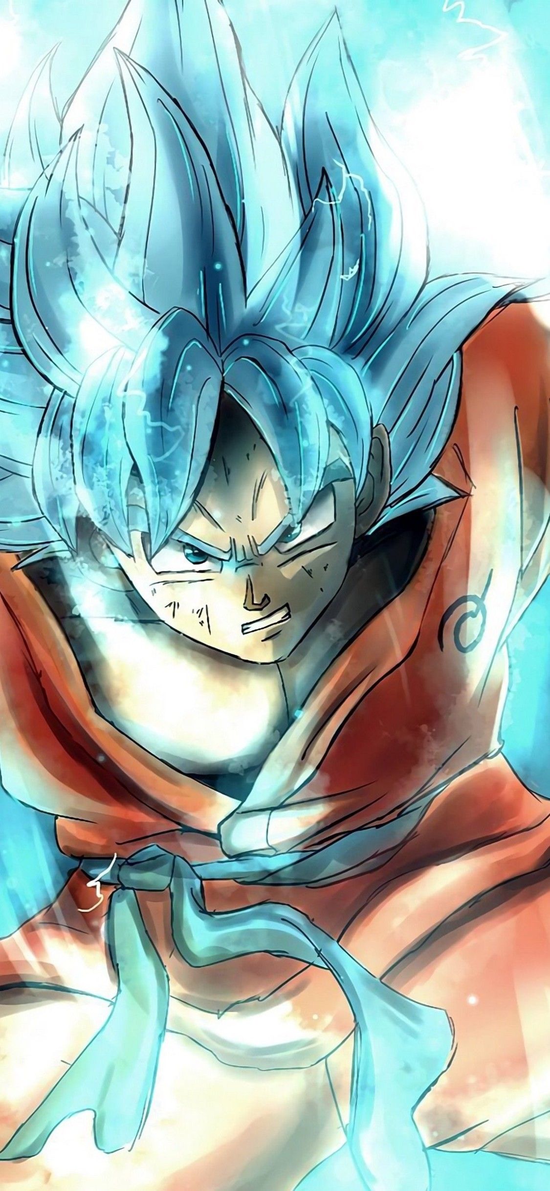 Goku Super Saiyan Blue, 1125x2436 Verticale, iPhone Pro Max