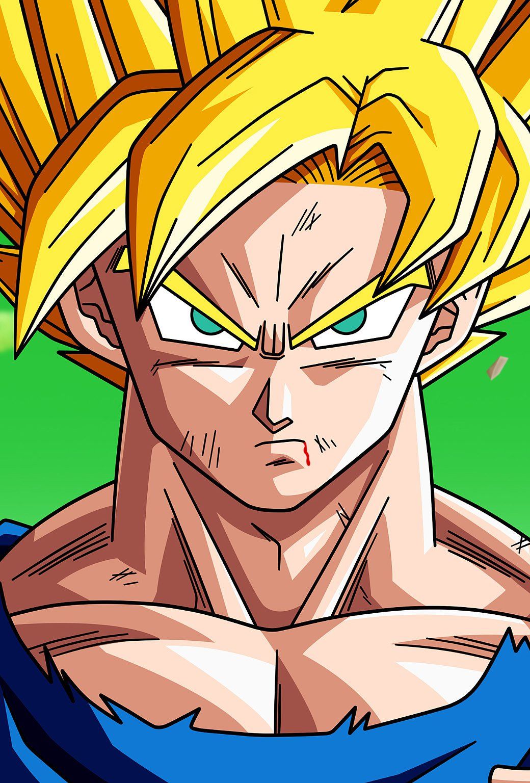 Goku Super Saiyan Dragon Ball Z, 1040x1536 Full HD Verticale, iPhone Pro