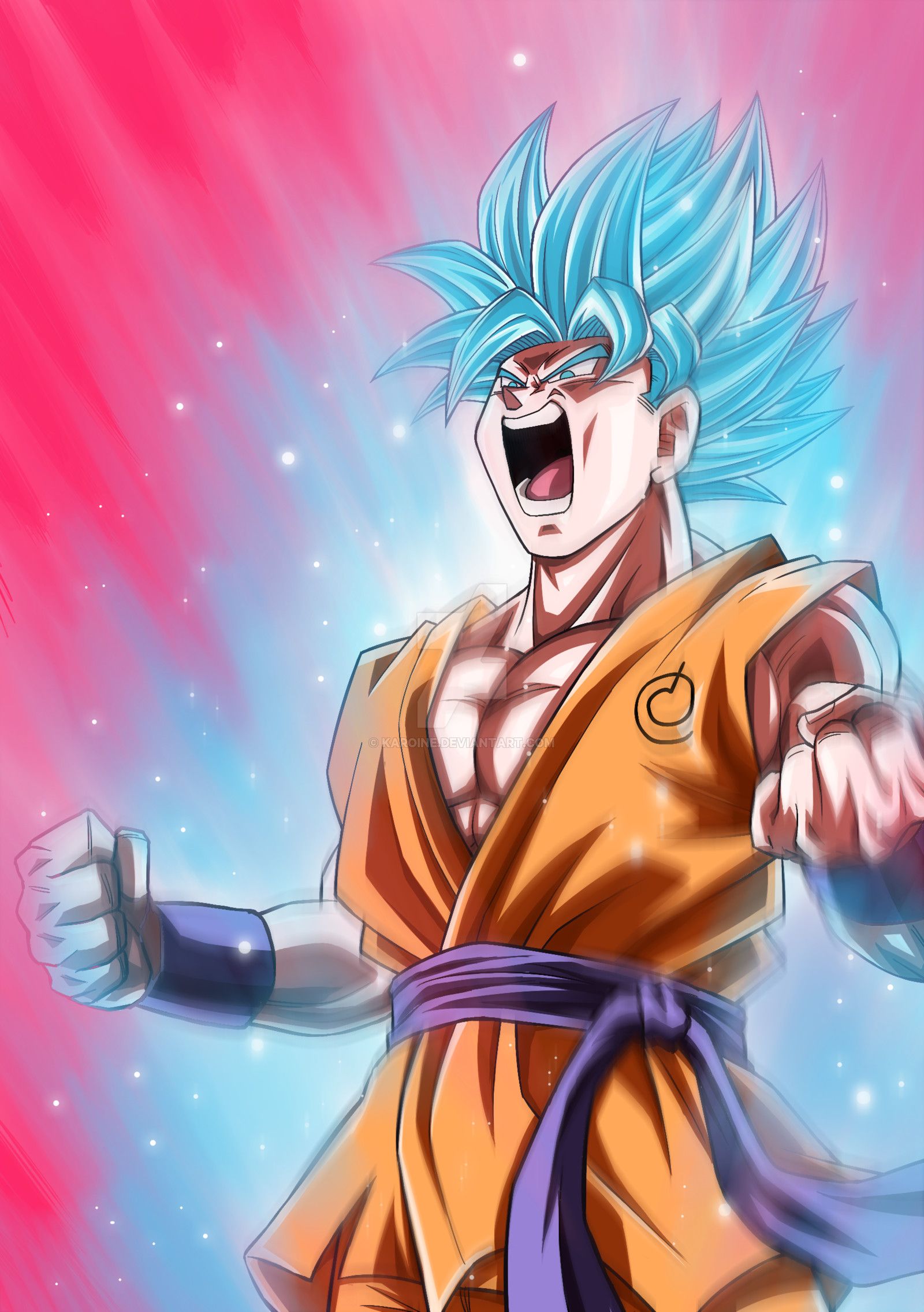 Goku Super Saiyan Blue, 1600x2270 Verticale, iPhone