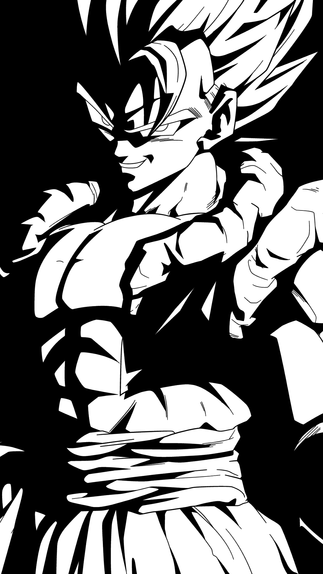Goku bianco e nero, 1080x1920 Full HD Verticale, iPhone Pro Max