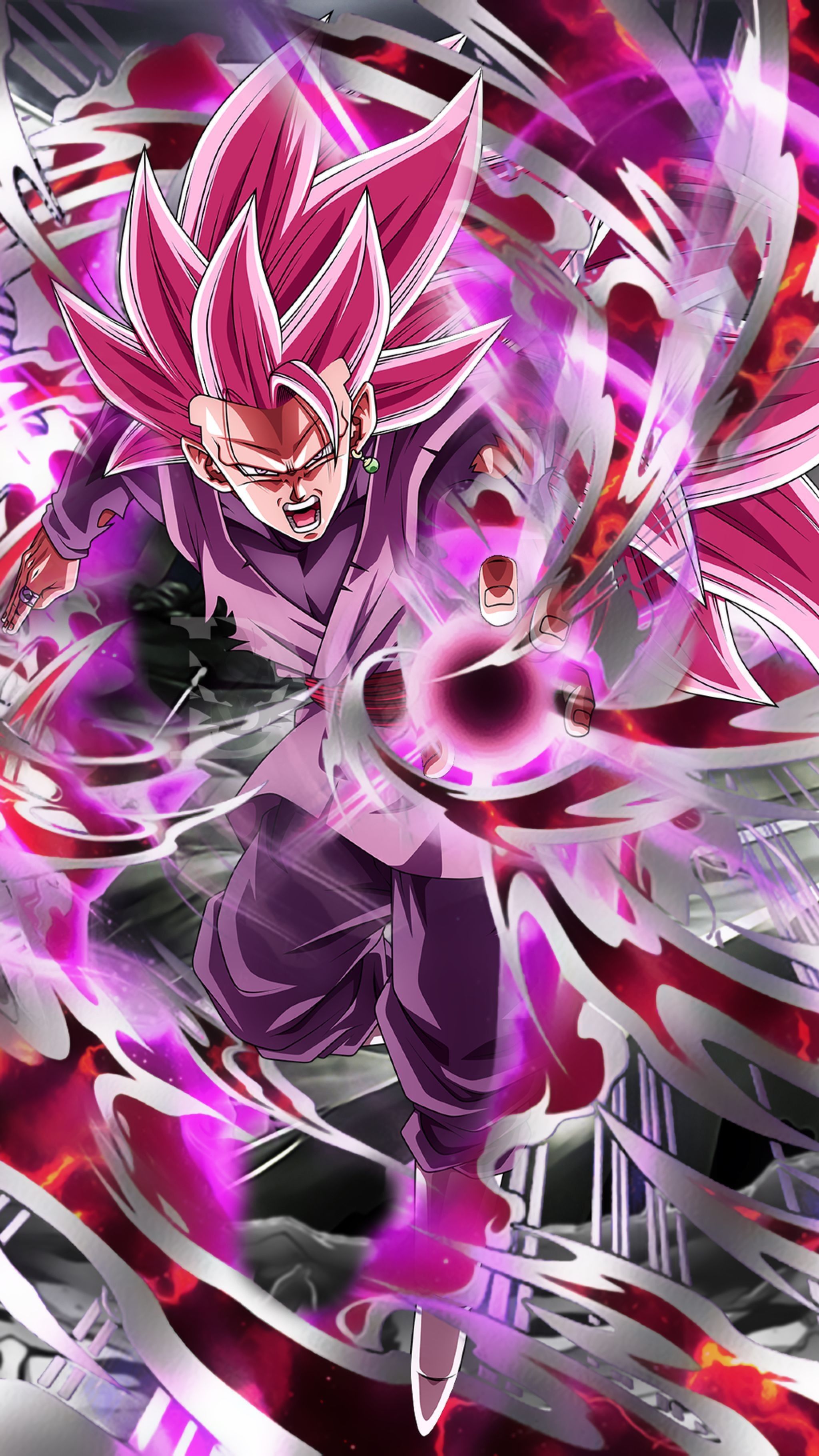 Goku Black Super Saiyan Rosé, 2048x3640 Full HD Verticale, iPhone Air