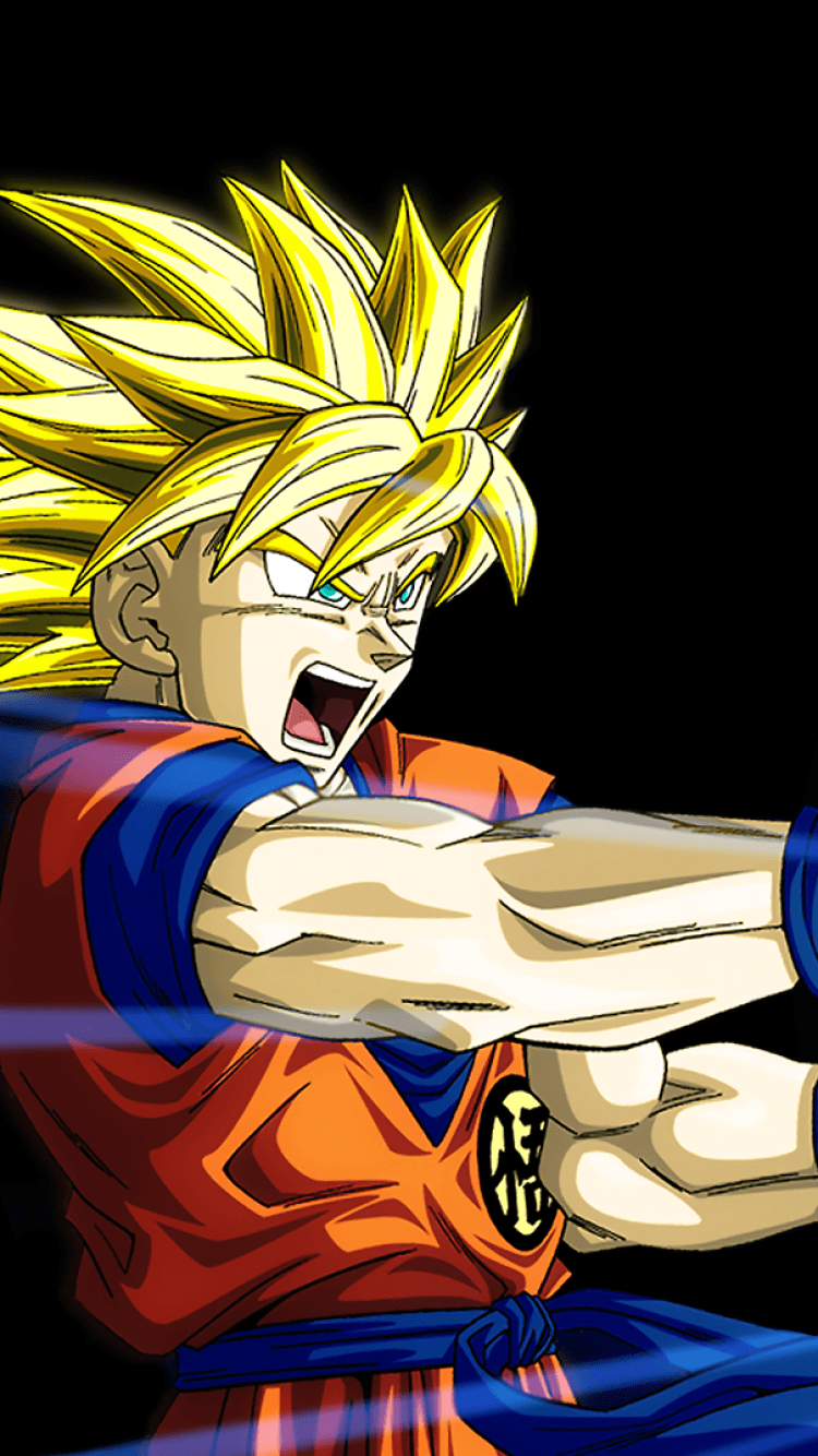 Goku Super Saiyan, Dragon Ball Z, 750x1334 Full HD Verticale, iPhone Plus