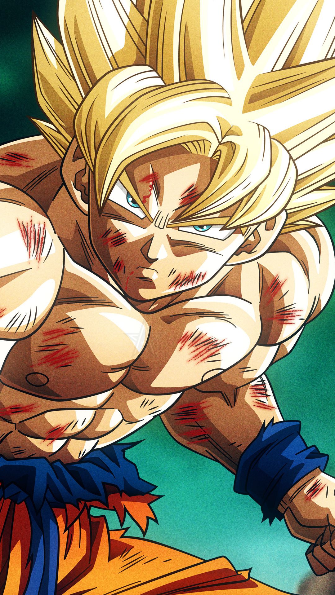Goku Super Saiyan Dragon Ball Z, 1080x1920 Verticale, iPhone