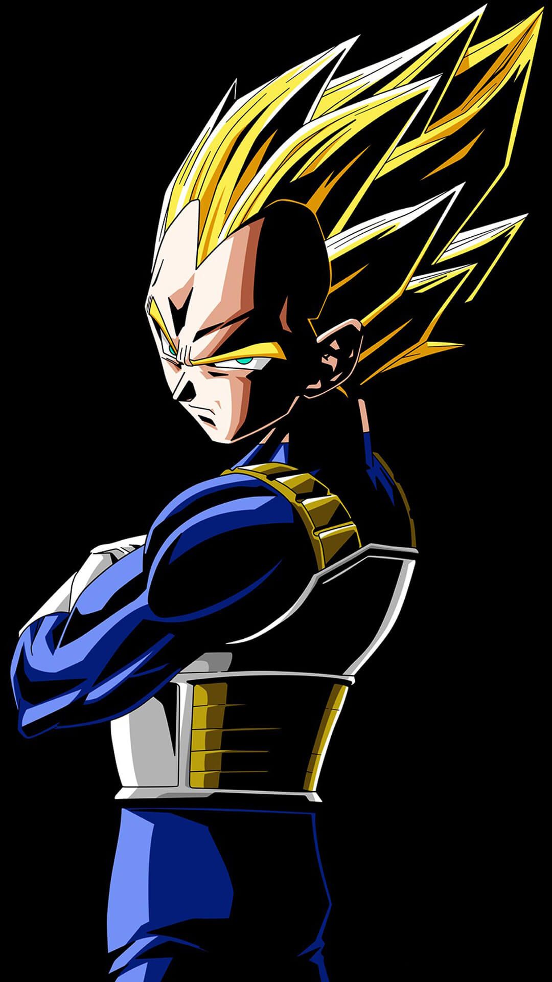 Vegeta Super Saiyan Dragon Ball Z, 1080x1920 Verticale, iPhone Pro