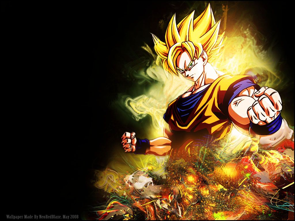 Goku Super Saiyan Dragon Ball Z, 1024x768 HD, Desktop