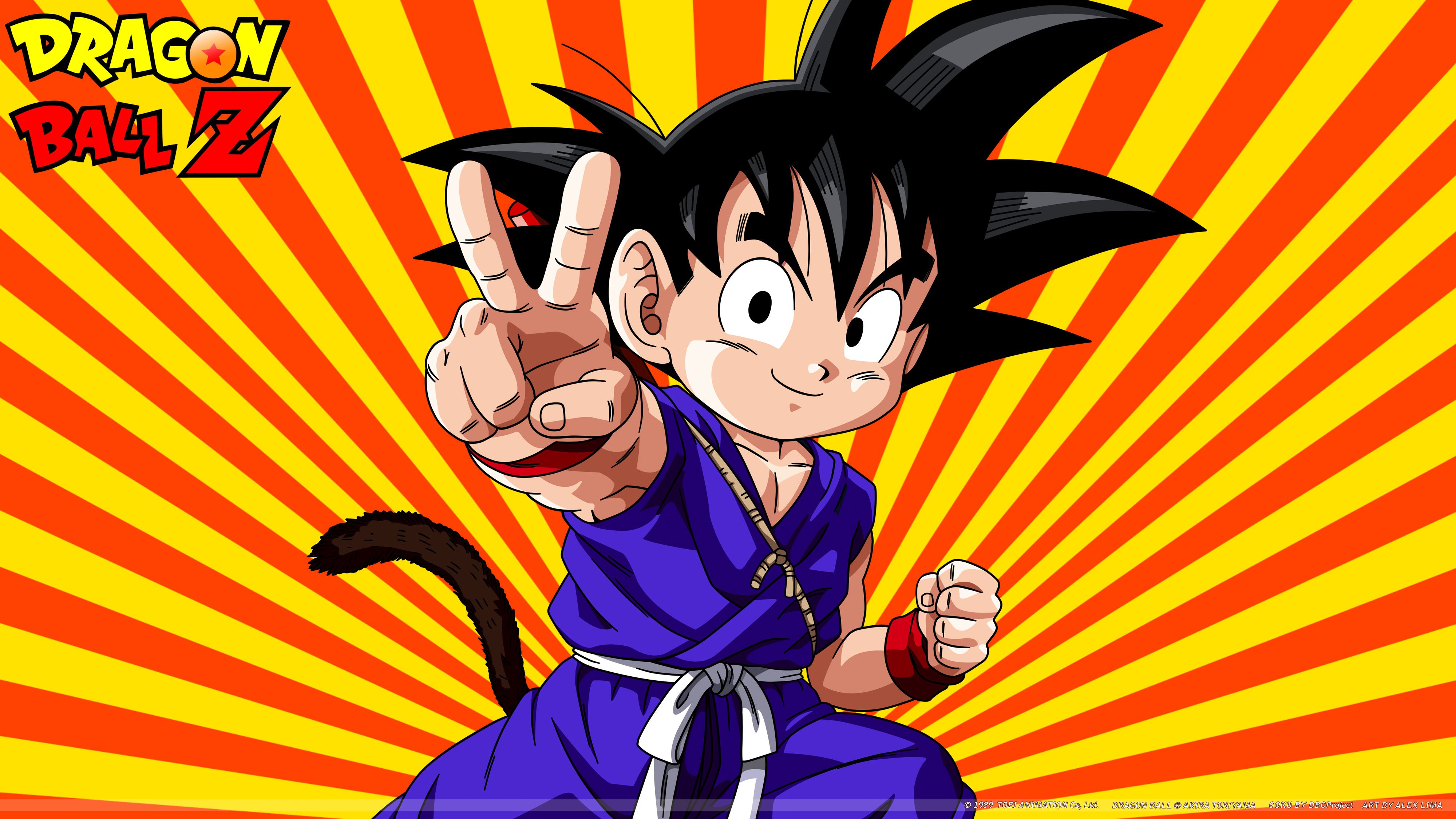 Goku bambino Dragon Ball Z, Saiyan, 4000x2250 4K Ultra HD, Desktop