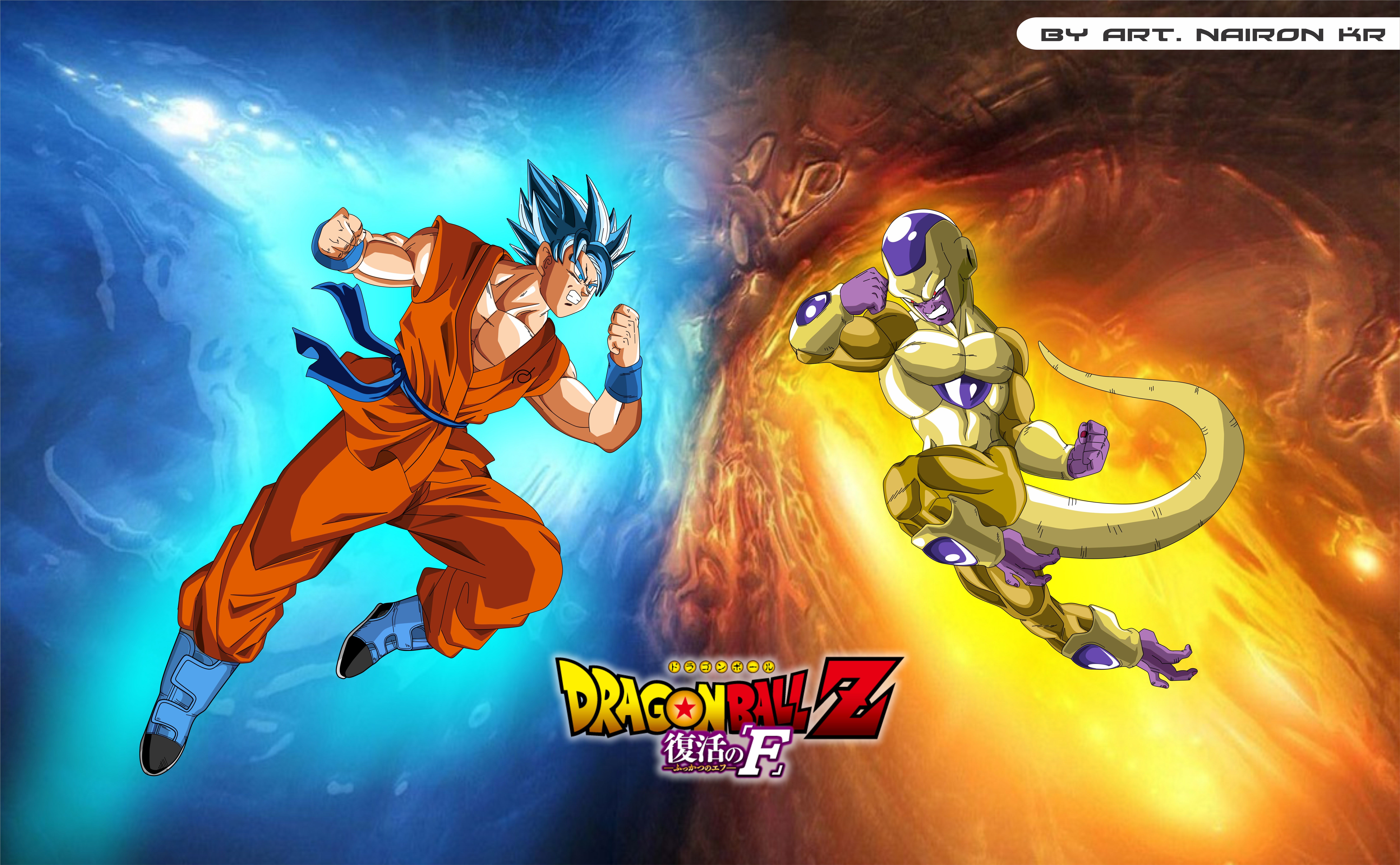 Goku contro Freezer, Dragon Ball, 9497x5872 UHD, Monitor Gaming