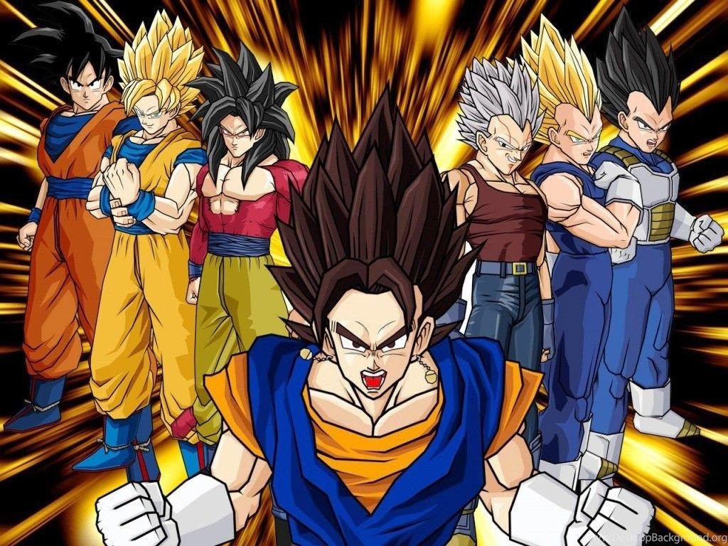 Guerrieri Dragon Ball Z Saiyan, 1024x768 HD, Desktop