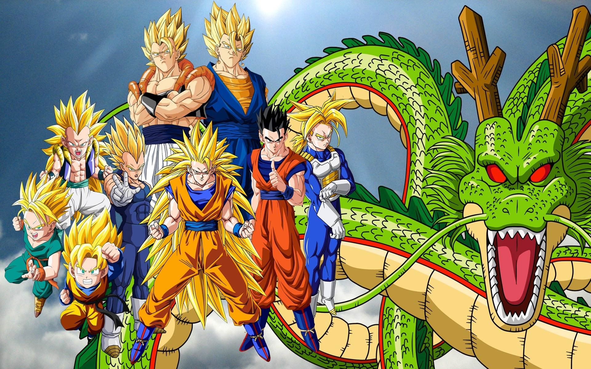 Personaggi Dragon Ball Z e Shenron, 1920x1200 Full HD+, Monitor Gaming
