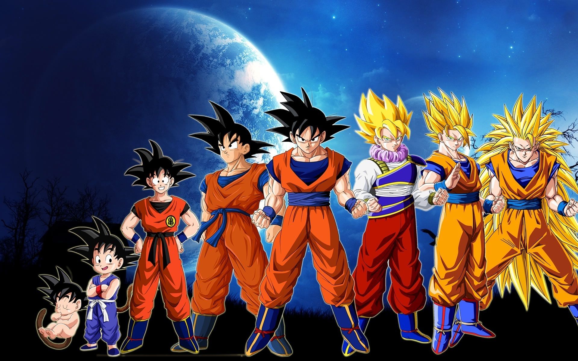 Goku evoluzioni Dragon Ball Z, 1920x1200 Full HD+ WUXGA, Monitor Gaming