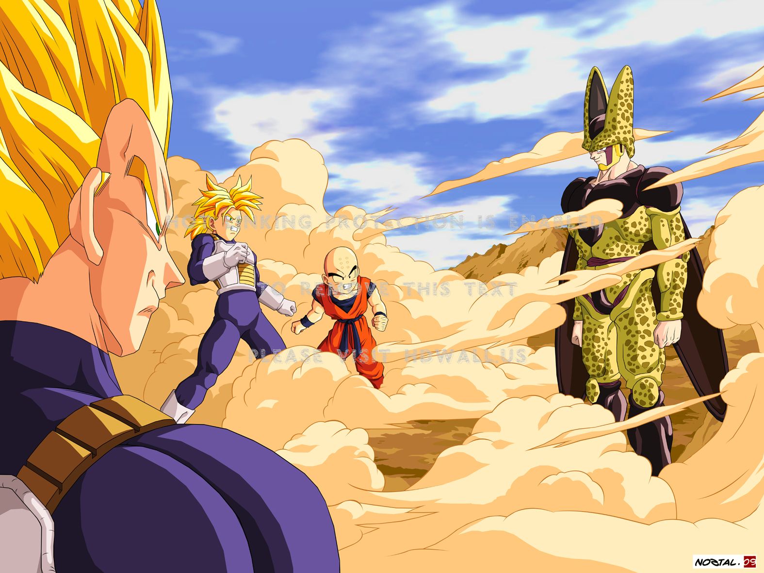 Vegeta, Trunks e Cell, Principe dei Saiyan, 1575x1181 720p, PC