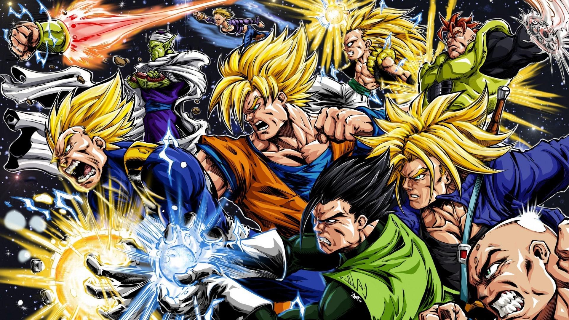 Personaggi Dragon Ball Z gruppo, 1920x1080 Full HD 1080p, Desktop