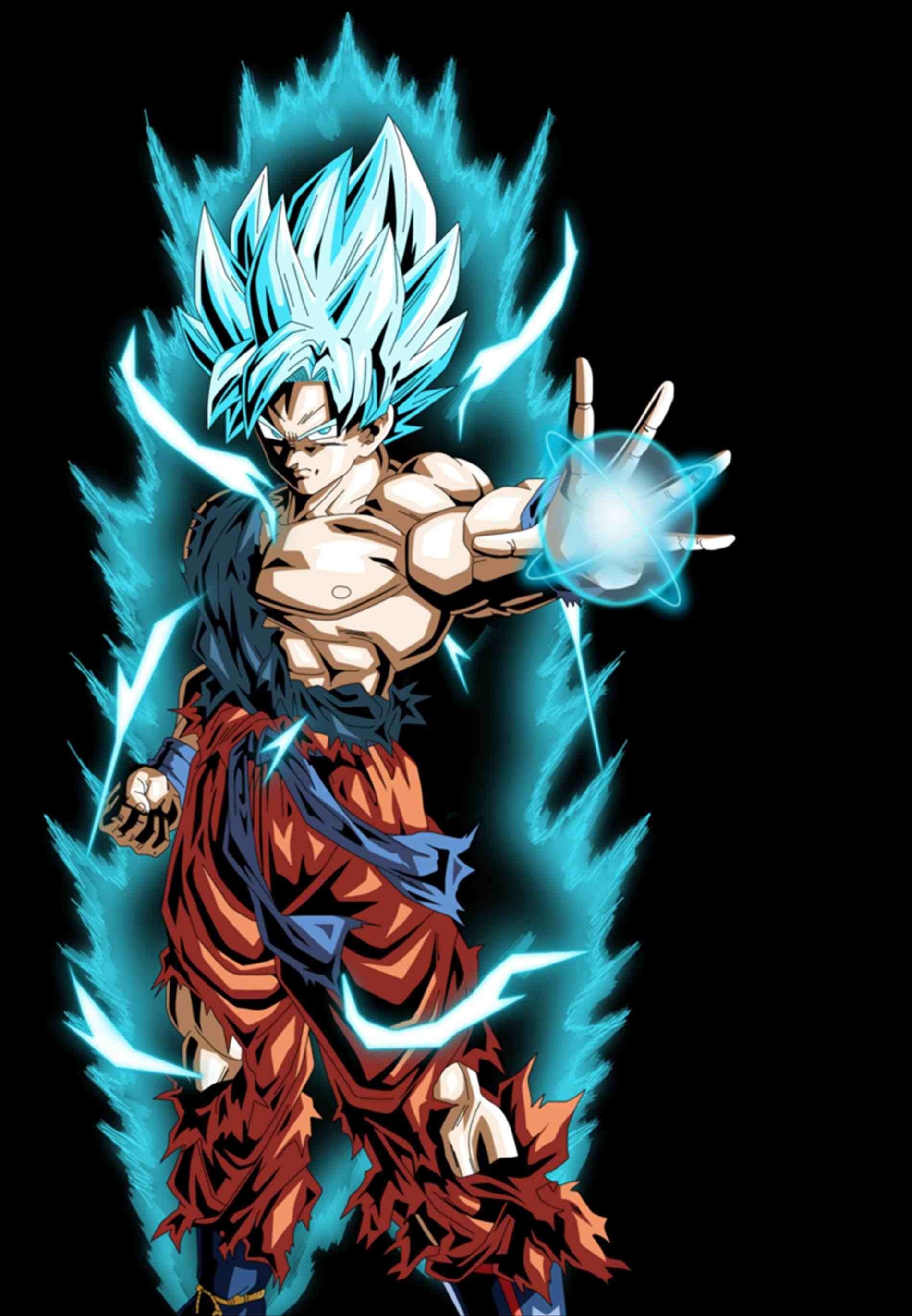 Goku Super Saiyan Blue, Dragon Ball, 1899x2740 Verticale, Telefono