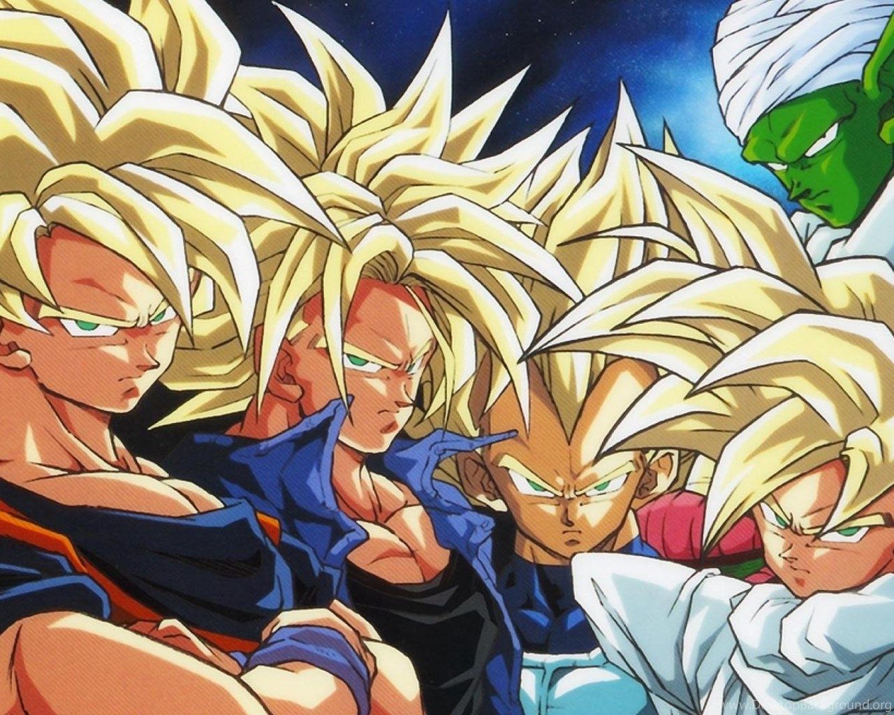 Guerrieri Super Saiyan Dragon Ball Z, 1280x1024 HD, Desktop