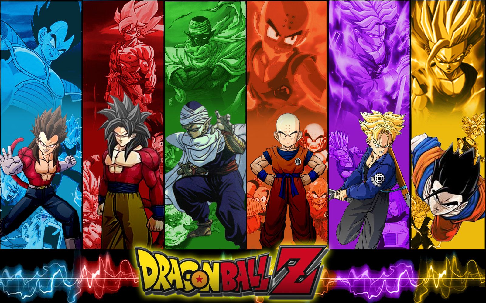 Personaggi Dragon Ball Z schierati, 1600x1000 900p, Desktop