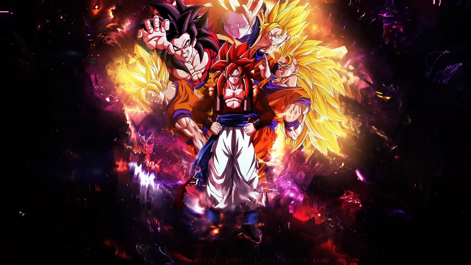 Gogeta Super Saiyan 4 Dragon Ball, 1920x1080 Full HD, Laptop