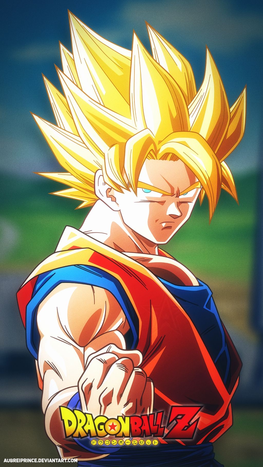 Goku Super Saiyan Dragon Ball Z, 1024x1820 Verticale, Mobile