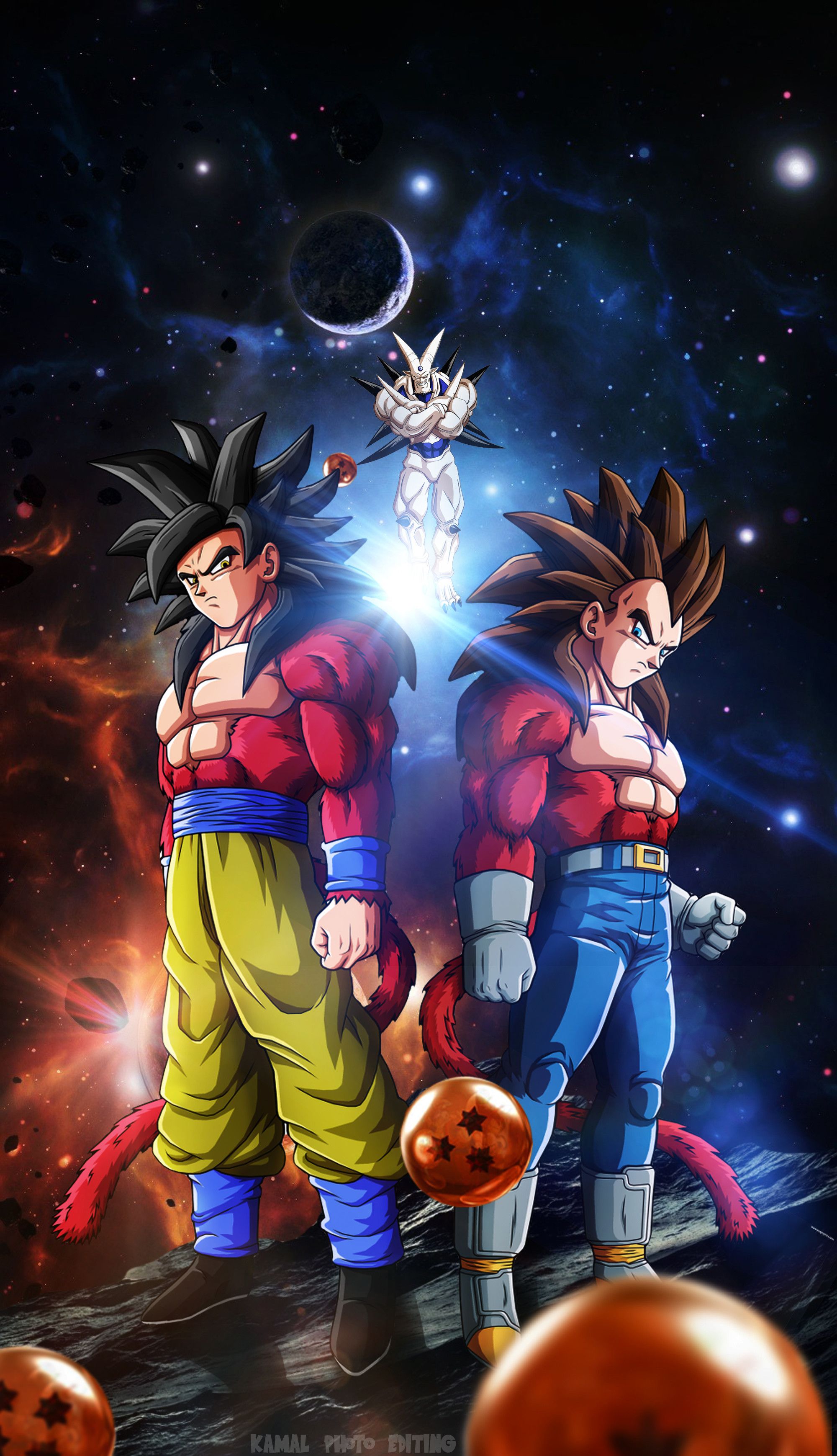 Goku e Vegeta Dragon Ball, Principe dei Saiyan, 2000x3477 Verticale, Mobile