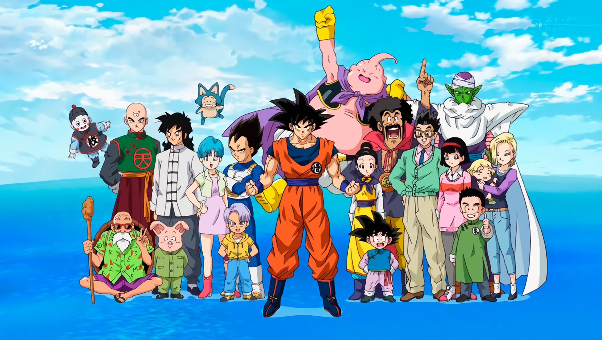 Personaggi Dragon Ball Super gruppo, 2552x1442 alta risoluzione, PC