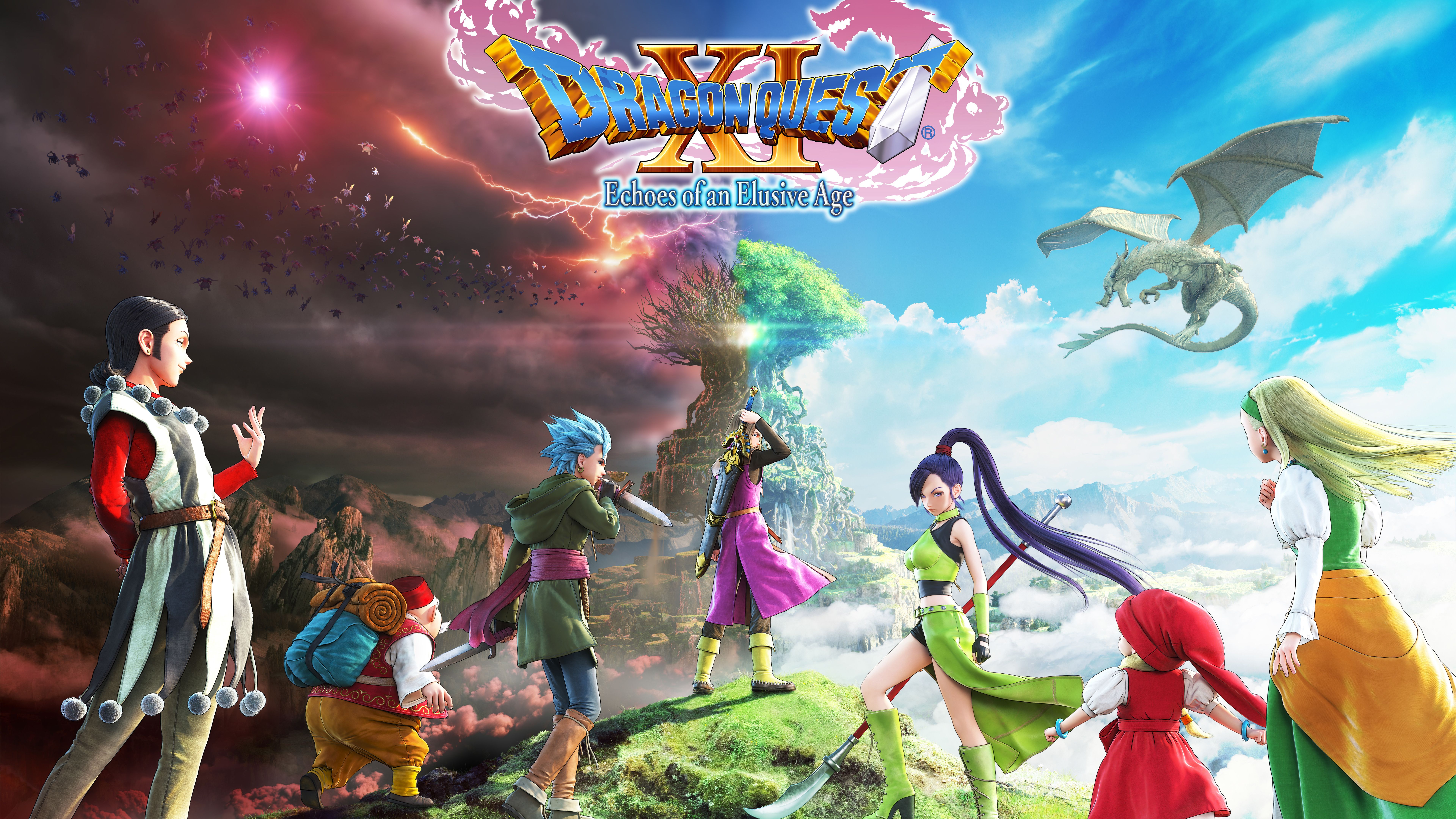 Dragon Quest XI personaggi, 7680x4320 4K Ultra HD, Monitor 4K